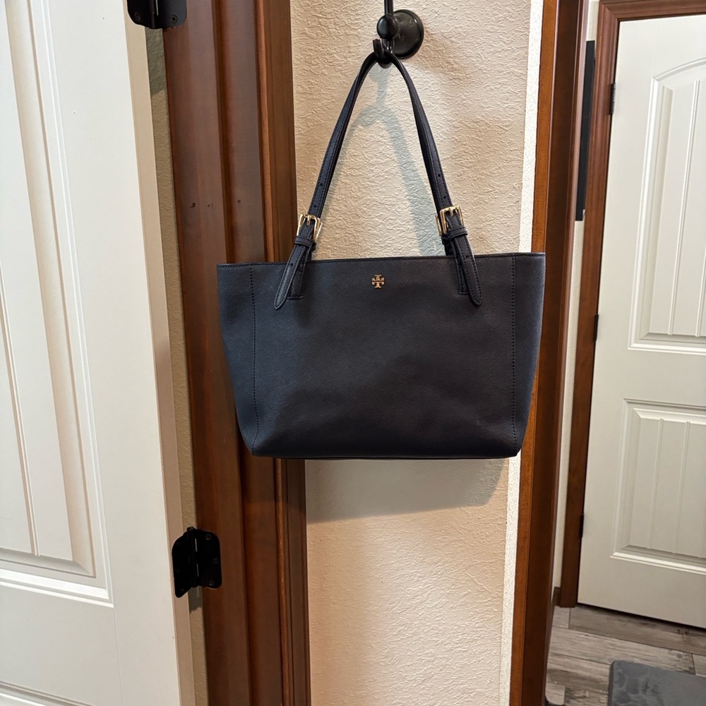 Tory Burch Elegant Midnight Blue Tote